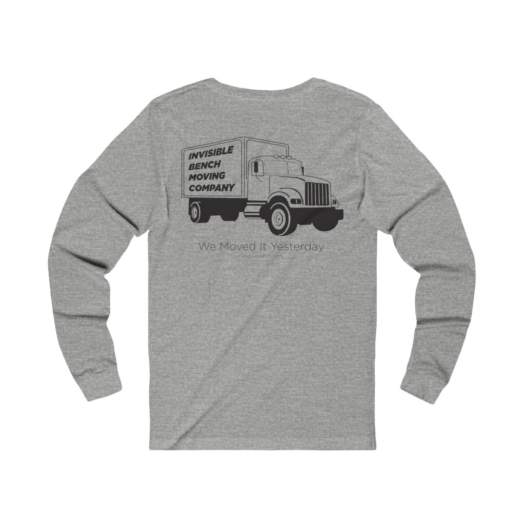We moved it yesterday long sleeve shirt